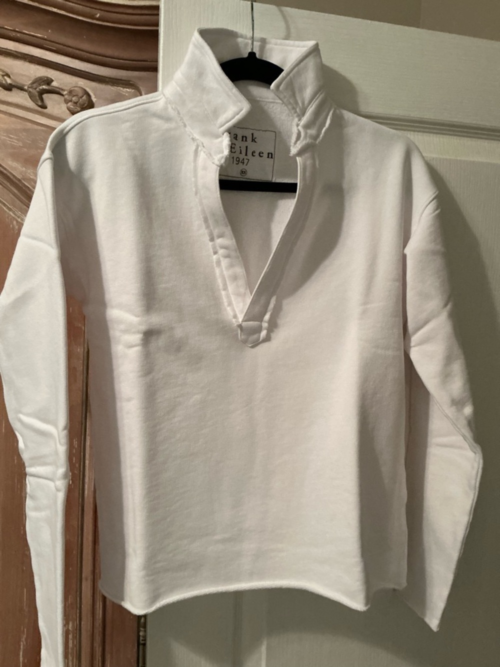 ‼️New Frank Eileen Fleece Patrick White Sweatshirt